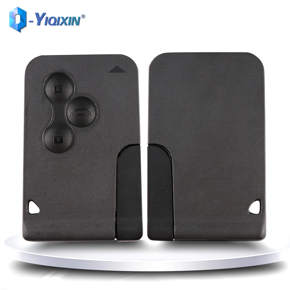 YIQIXIN Small Emergency Blade Replacement Car Key Shell For Renault Clio Logan Megane 2 3 Koleos Scenic Smart Case Card Remote