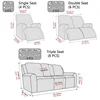 4PCS/6PCS/8PCS Splashproof Jacquard Sofa recliner Cover Leaves Pattern Couch Cover high elasticity four-season versatility 2