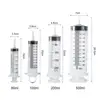 Transparent Large Capacity Syringe Reusable Plastic Pet Feeding Syringe 60/100/200/300/500ML with Scale Measuring Syringe 6