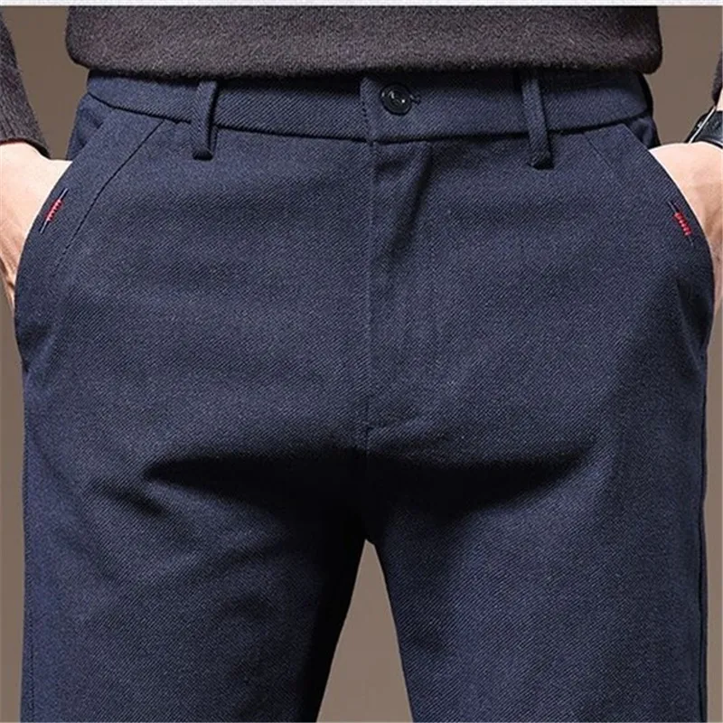 High Quality Men's Golf Pants Winter Villus Thicken Warm Comfort Golf Trousers Wear-resistant Elastic Men Casual Pant 골프웨어