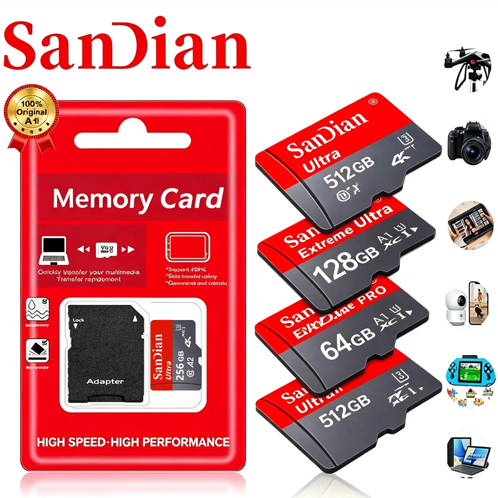 High-Capacity Dustproof Micro SD Memory Card