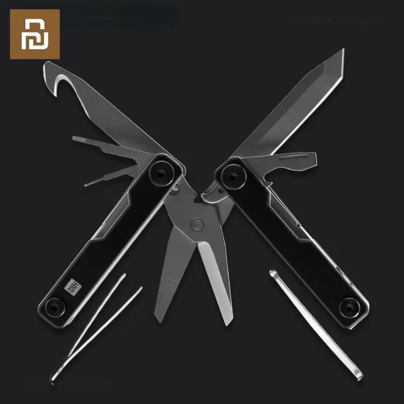 HUOHOU Mini Multifunction Knife 10 In 1 Portable Scissors Screwdriver
