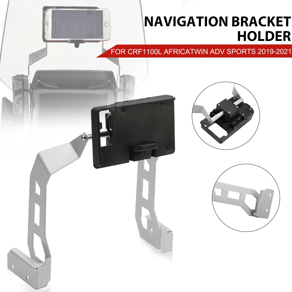 

Motorcycle Navigation Plate Bracket Holder USB Charging For Honda CRF1100L CRF 1100 L AfricaTwin Adventure ADV Sports 2019-2021
