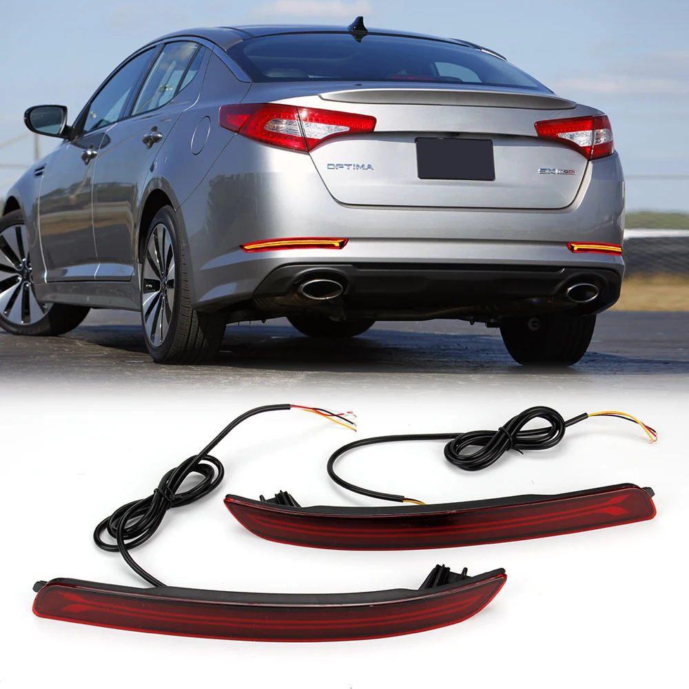 Okeen 2p Led Rear Bumper Reflector Light For Kia Rio 2012 2013 2014