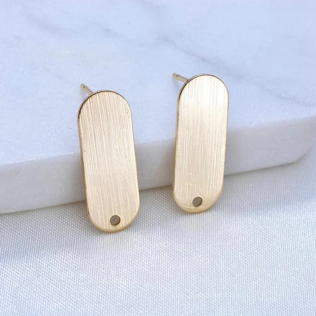 14K Yellow Gold Filled 12mm Glitter Earring Backs For Heavy Earrings