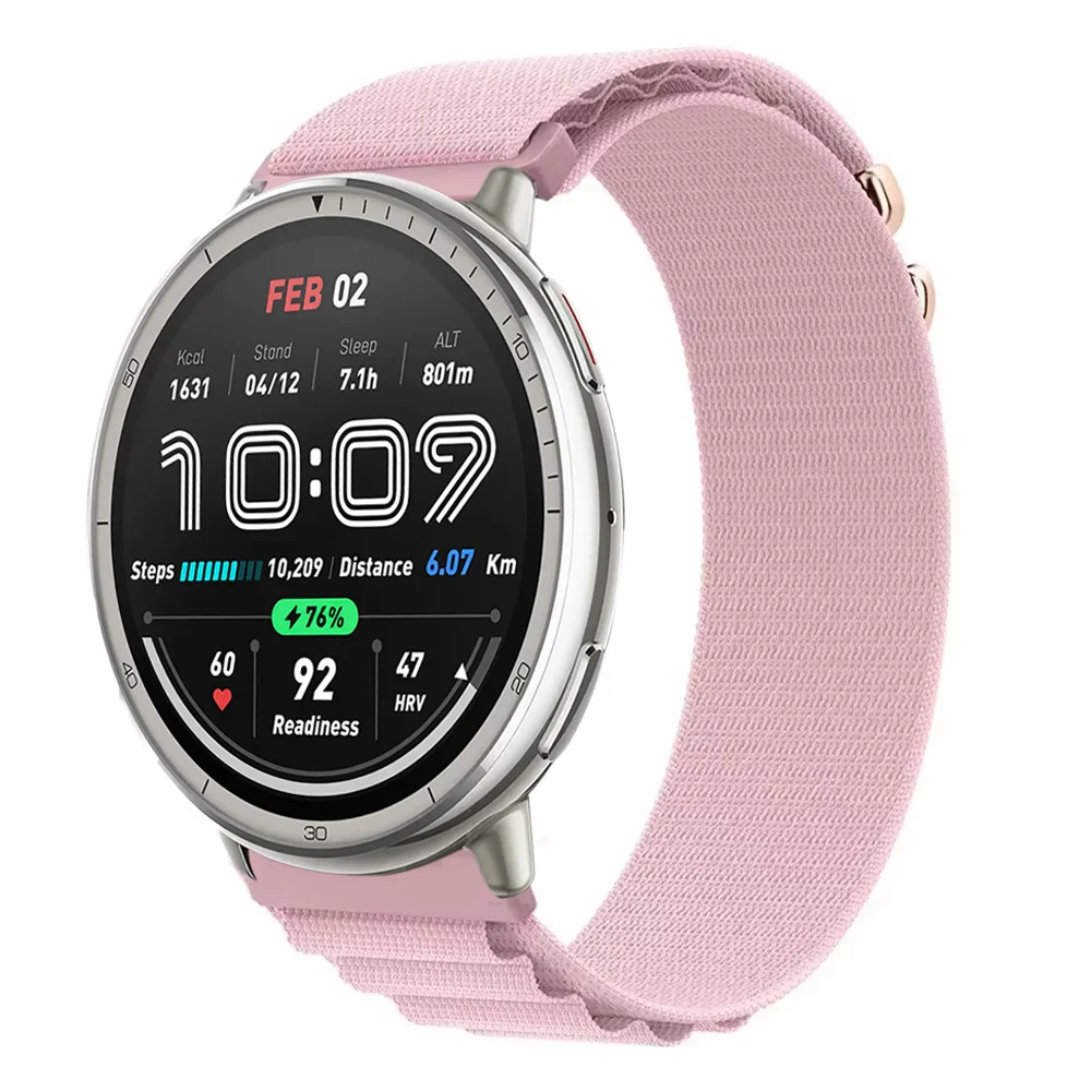 RanBluu Nylon Armband 20 Mm – Elastisches Ersatzband Für Amazfit, Garmin, Samsung & Huawei Smartwatches