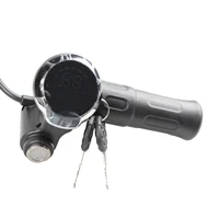 Accélérateur à écran LCD pour vélo électrique/trottinette électrique, poignée d'accélérateur avec écran rond 3