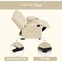 Big Kids Recliner Child Reclining Chair Toddler Recliner Sofa with Cup Holders Customized Furniture for Kids 5