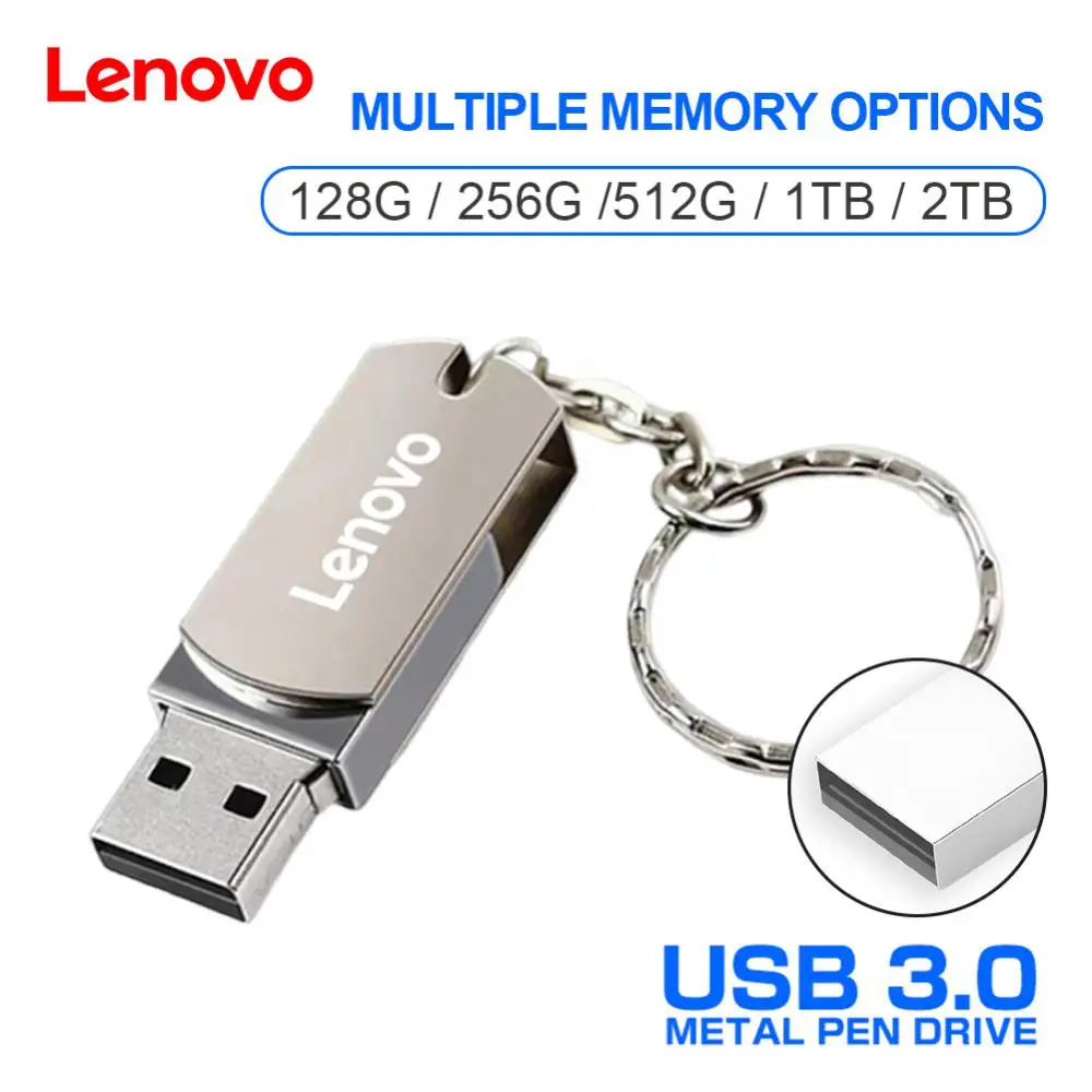 Lenovo Thumb Chiavette Usb 128Gb 1Tb Pen Drive Portatile 128 256Gb Trasmissione Stabile Memoria Usb Stick Archiviazione Di Backup Dei Dati