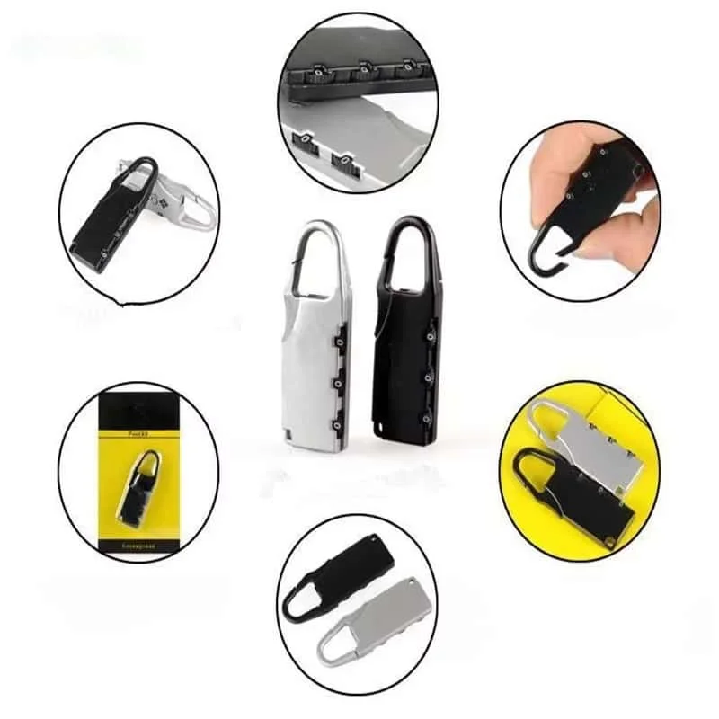 Combination Lock Alloy Combination Code Number Lock Padlock Luggage Lock Zipper Bag Backpack Handbag Drawer Cabinet Luggage Tools