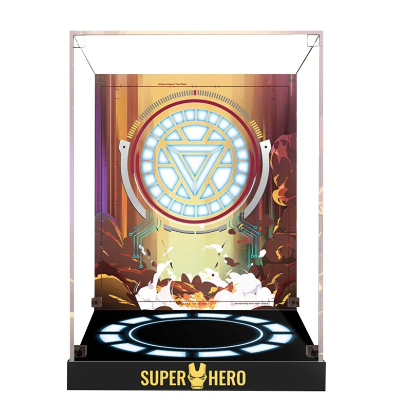 Vetrina Per Casco Lego Iron Man 76165, Espositore In Acrilico Da 3Mm Per Lego 76165 (Nessun Set Di Modelli Incluso)