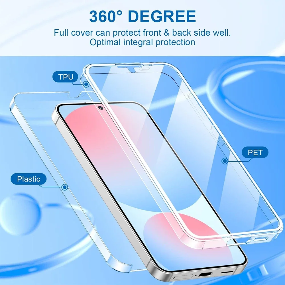 Enhanced Full Body 360° Clear Back Protection Case