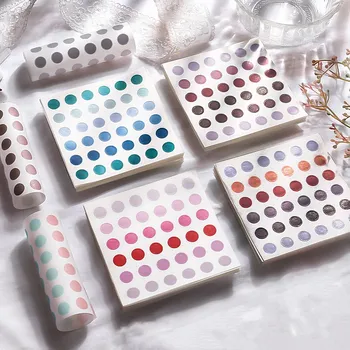 50 fogli 4/6/8mm colore Dot Scrapbooking adesivi Washi diario fai da te diario decorazione materiali abbellimenti forniture artigianali