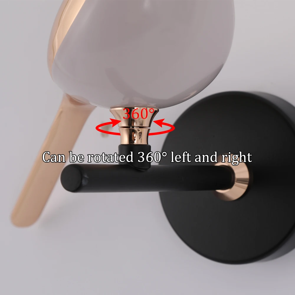 Bird Wall Light Fixture Night Lights Wall Sconces Lamps For Bedroom Bedside Decoration led wall lamp wall light