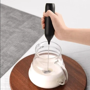 Mini Electric Milk Frother Household Rechargeable Coffee Mixer Mini Egg Beater Handheld Wireless Blender Kitchen Cooking Tools 1
