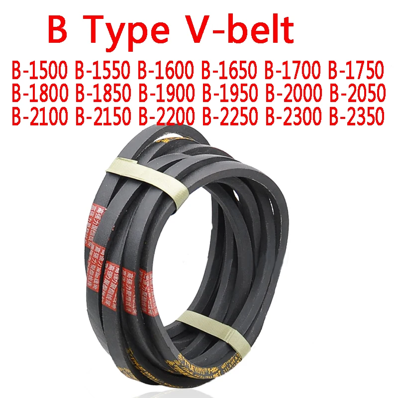 

V Belt Type B Triangle V-belt Rubber Belts B-1500 B-1550 B-1600 B-1800 B-1850 B-1900 B-1950 B-2000 B-2200 B-2250 B-2300 B-2350