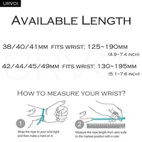 Bracelet océan URVOI pour Apple Watch Ultra 3 2 bracelet série 11 10 9 8 SE bracelet de Sport pour iWatch bracelet en Silicone boucle noire 49mm 5