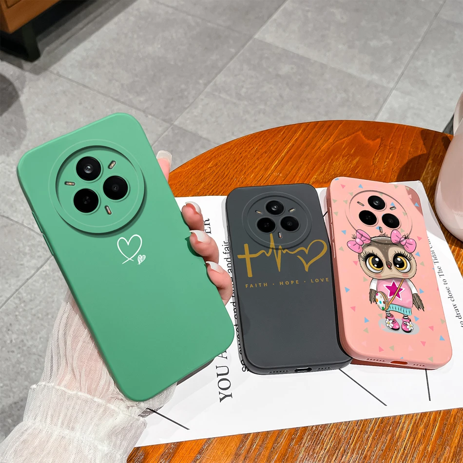 Love Heart Liquid Silicone Phone Case - Soft High-Quality Full Protection Cover