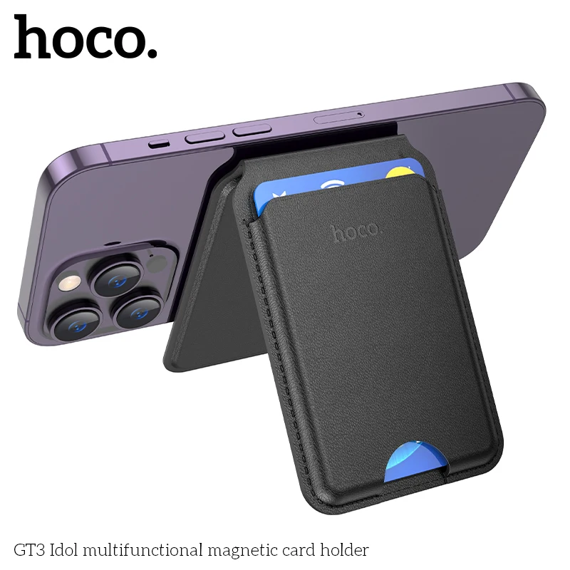 HOCO GT3 Magnetic Leather Wallet for iPhone (MagSafe)