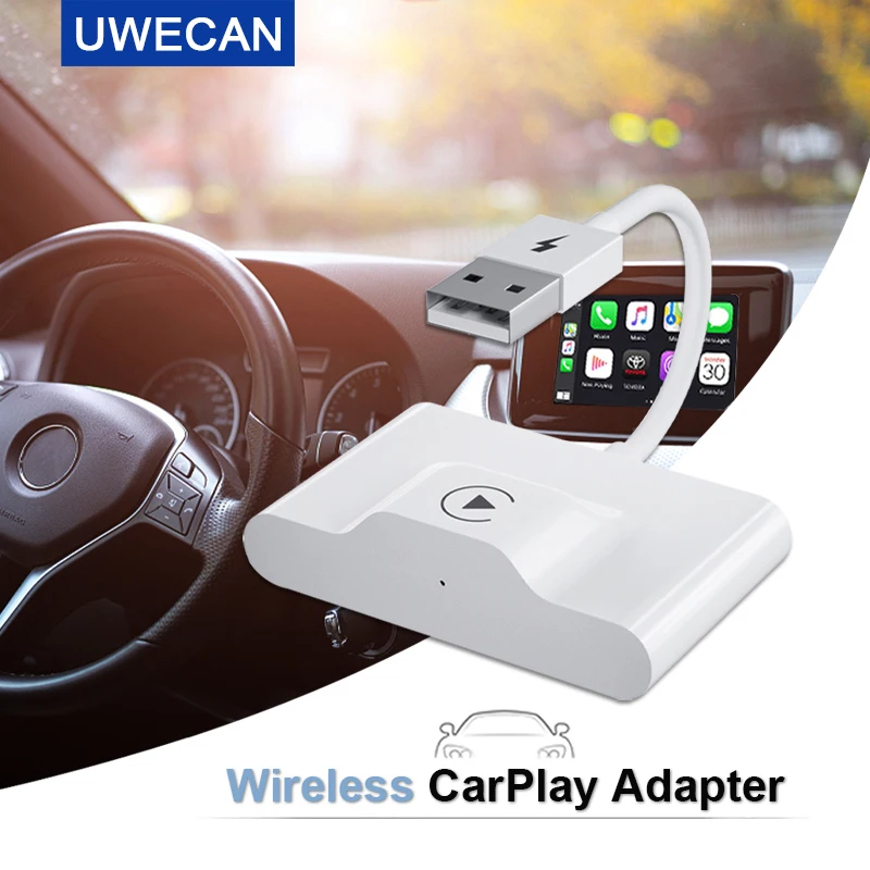 Adattatore Wireless Carplay Per Adattatore Per Auto Wireless Per Iphone, Dongle Carplay Wireless Apple, Plug Play 5Ghz Wifi Aggiornamento Online