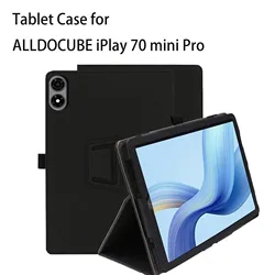 Sleek PU Leather Protective Tablet Case with Kickstand (Black)