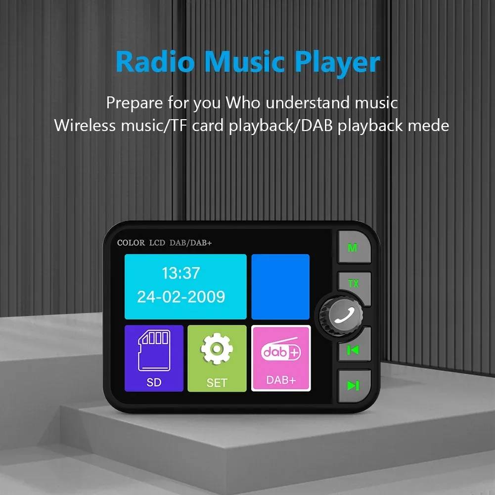 MP3 Music Player Car Music Player Car Multimedia Player Car Radio Player Car Radio 2.4-inch Color LCD DAB/DAB+ Radio Receiver Bluetooth MP3 FM Digital Signal Broadcasting for European Cars