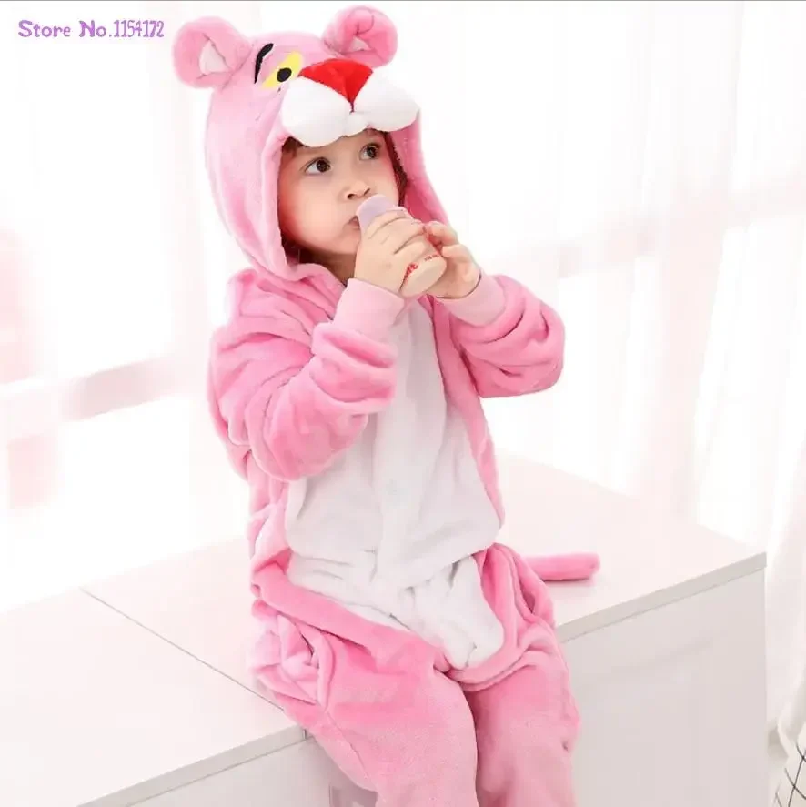 Blue Leopard Kigurumi Onesies Pajamas Unisex Leopard Pijamas Winter Women Nightwear Anime Costumes Adults Flannel Sleepwear