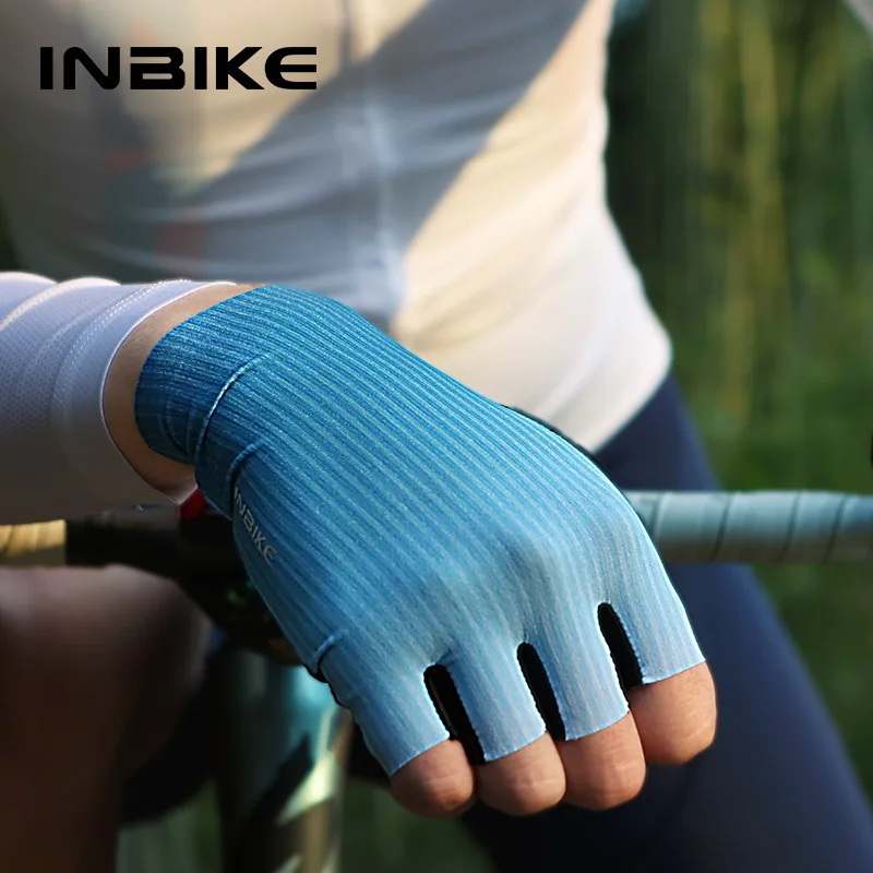 INBIKE Cycling Gloves Half Finger Road Bike Riding Gloves Shock Absorption MTB Professional Biker Gloves For Cycling Accessories 5