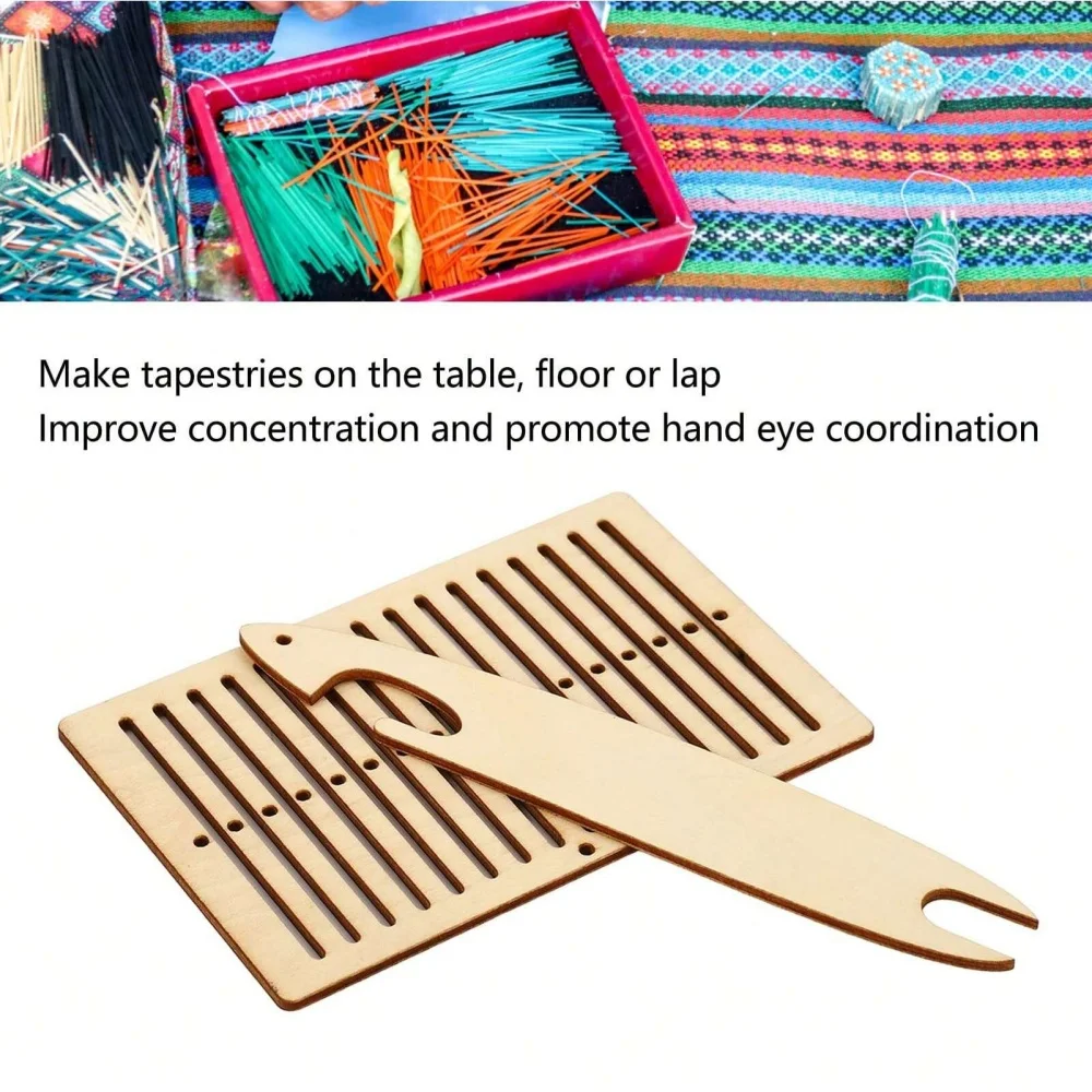 Wooden Weaving Loom Kit 4