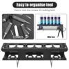 Caulking Tool Organizer Metal Caulk Tube Holder Wall Mounted Sealant Rack Caulking Tube Rack Holds 6 For Garages 6