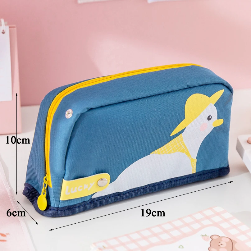 Kawaii Pencil Case Large School Supplies Pencil Bag Foldable Cool Pencil  Case Cute Animals School Pencil Case