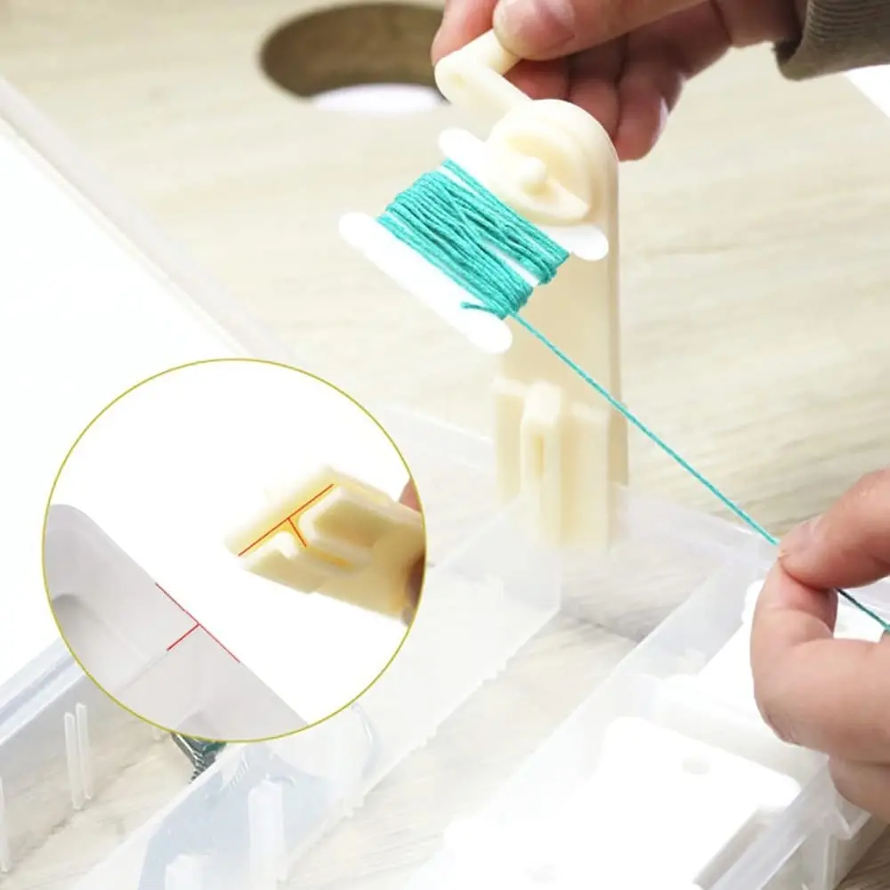 

Hand Operated Winder Manual Yarn Fast Wool Winder Tool Wool Thread Winding Tool with Winding Plate for Cross Stitching 40pcscard