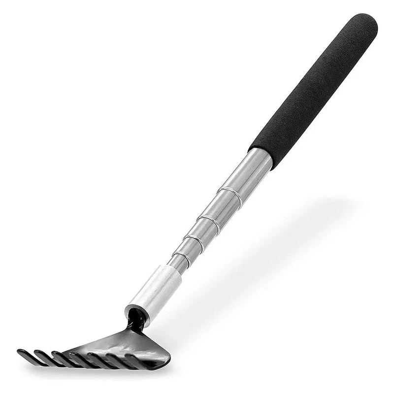 Back scratchers Telescopic Back Scratcher Scratching Massager Metal Stainless Steel Tool with Carrying Bag