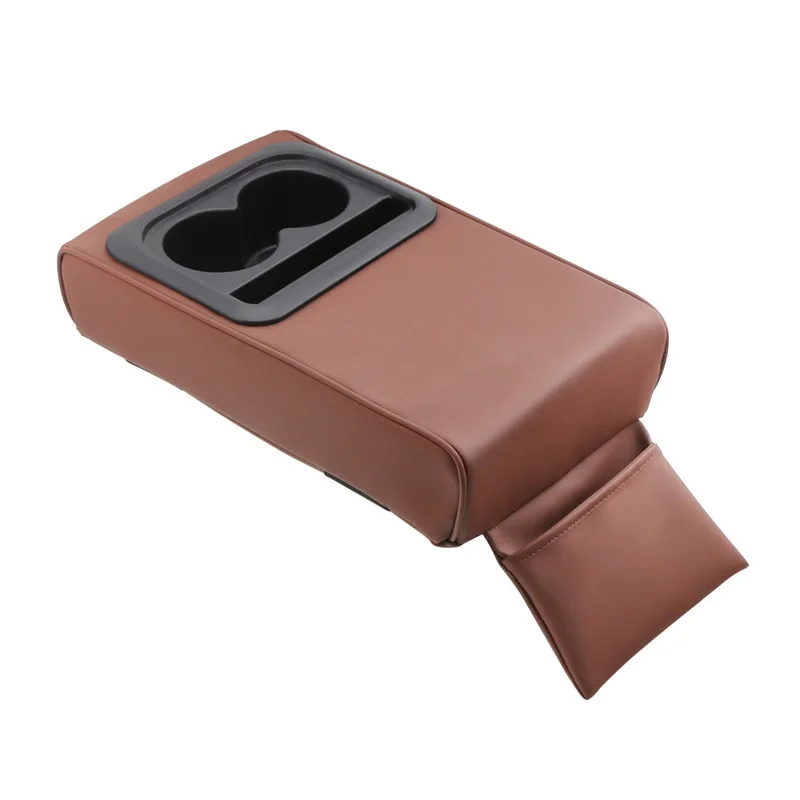 Car Armrest Cushion Box With Cup Holder Rear Seat Increased Elbow Support Car Armrest Holder Stowing Tidying For BMW For Benz