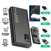 20000mAh Power Bank 66W Super Fast Charging For 20W  Built-in 4 Cables Portable Digital Powerbank External Battery 4