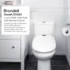 Swash Electric Bidet Toilet Seat With Oscillating Nozzle Warm Air Dryer Night Light Remote Control - Elongated White 2