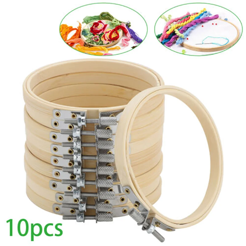 3-12 inch Wooden Bamboo Embroidery Frame Oval Embroidery Hoop Ring Cross  Stitch Machine DIY Needlecraft Household Sewing Tool - AliExpress