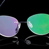 Titanium Alloy Framless Round Myopia Glasses Finished Women Men Ultra-light Rimless Prescription Eyeglasses 0 -0.5 -0.75 To -6.0 6
