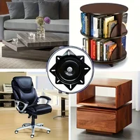 Heavy-Duty Chair Swivel Base 6"/4", 360° Rotating, Smooth Mechanism - Perfect for Bar Stools & Furniture Accessories 5