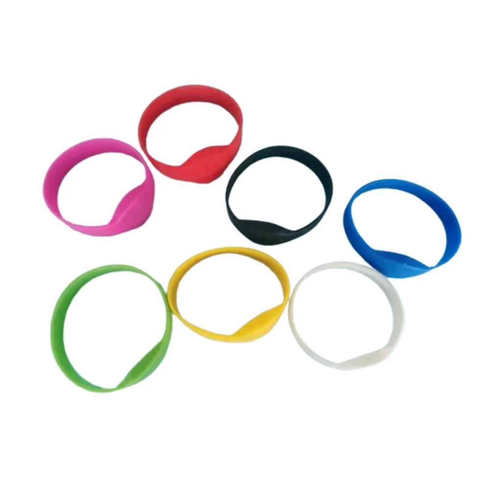 3pcs RFID Smart Chip 13.56MHZ Read-only Wristband Bracelet Waterproof Silicone Label 1K S50 Badge For Authorization System 3