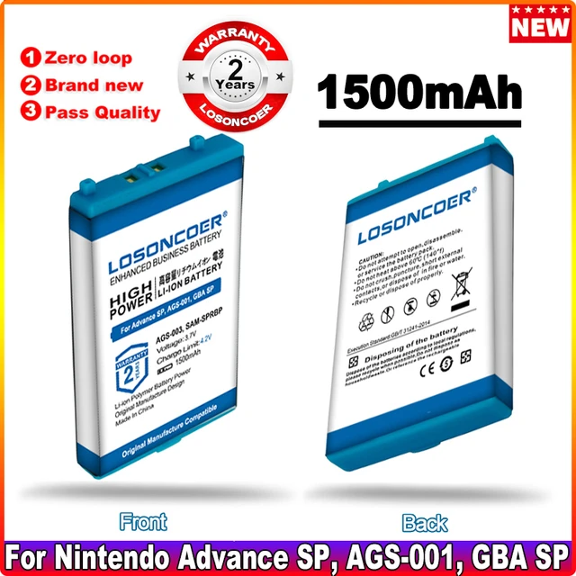 Game, PSP, NDS AGS-003, SAM-SPRBP 1500mAh Battery For Nintendo