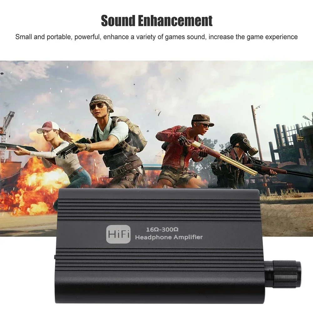Headphone Amplifier Class-A HiFi 3.5mm Audio Amplifier Earphone Amp 160-300 Ohm Audio Amp For Speaker MP3 Player Computer Phone