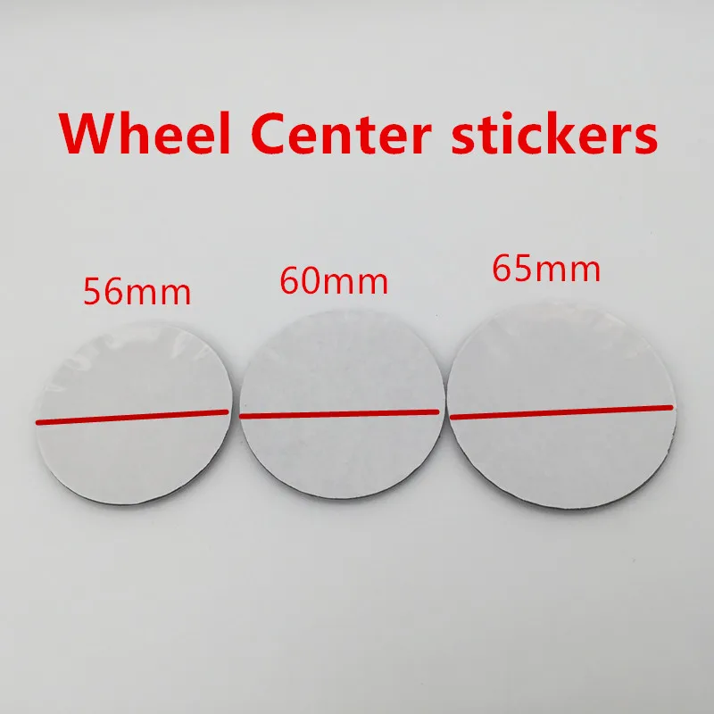 Wheel Center Caps 4pcs For 56mm-90mm Car emblem Wheel hub Center Cap Badge covers sticker Styling