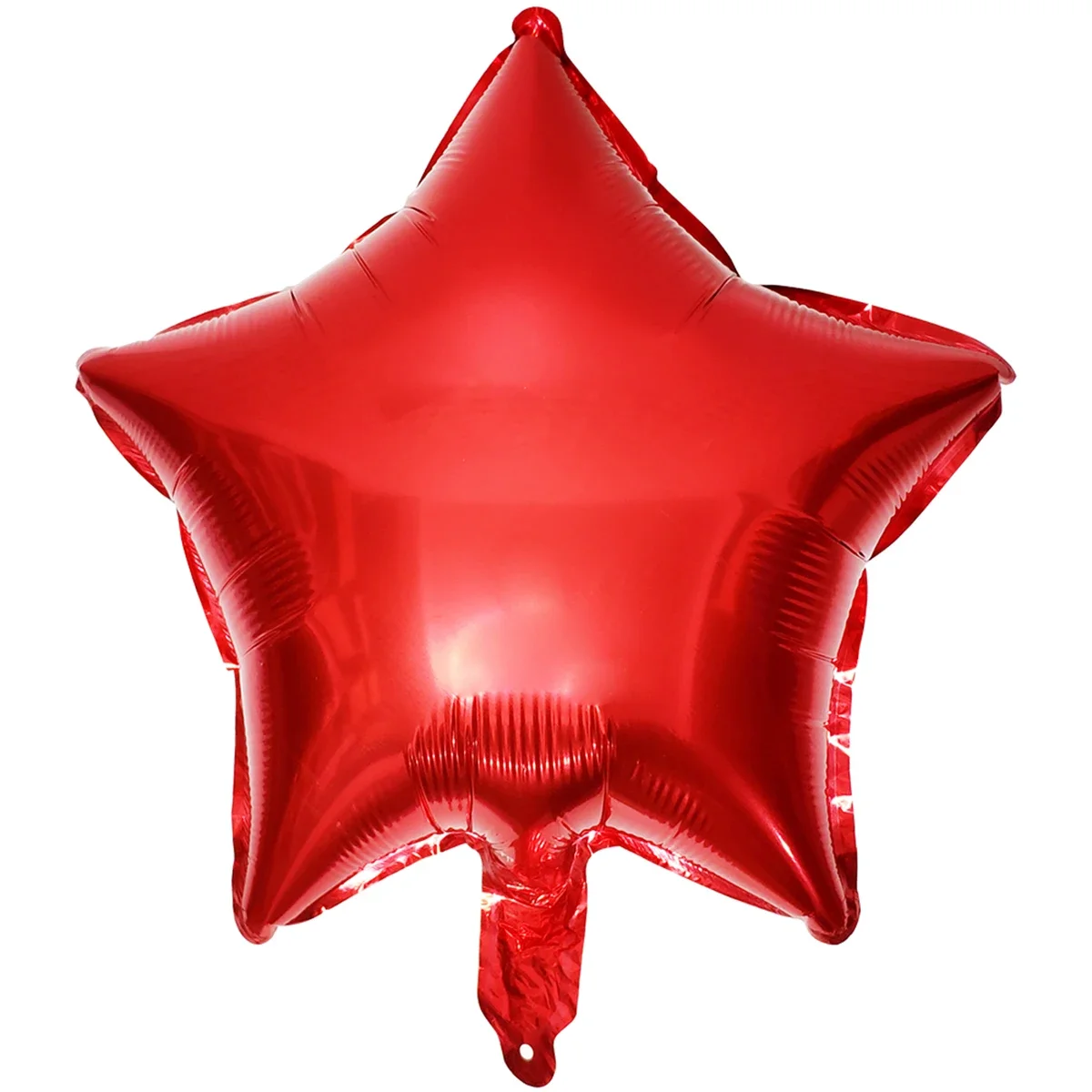 5 pcs 10 inch Five-pointed star foil balloon baby shower wedding children's birthday party decorations kids balloons birthday foil balloons birthday balloon set birthday balloons party balloon set birthday party decoration set