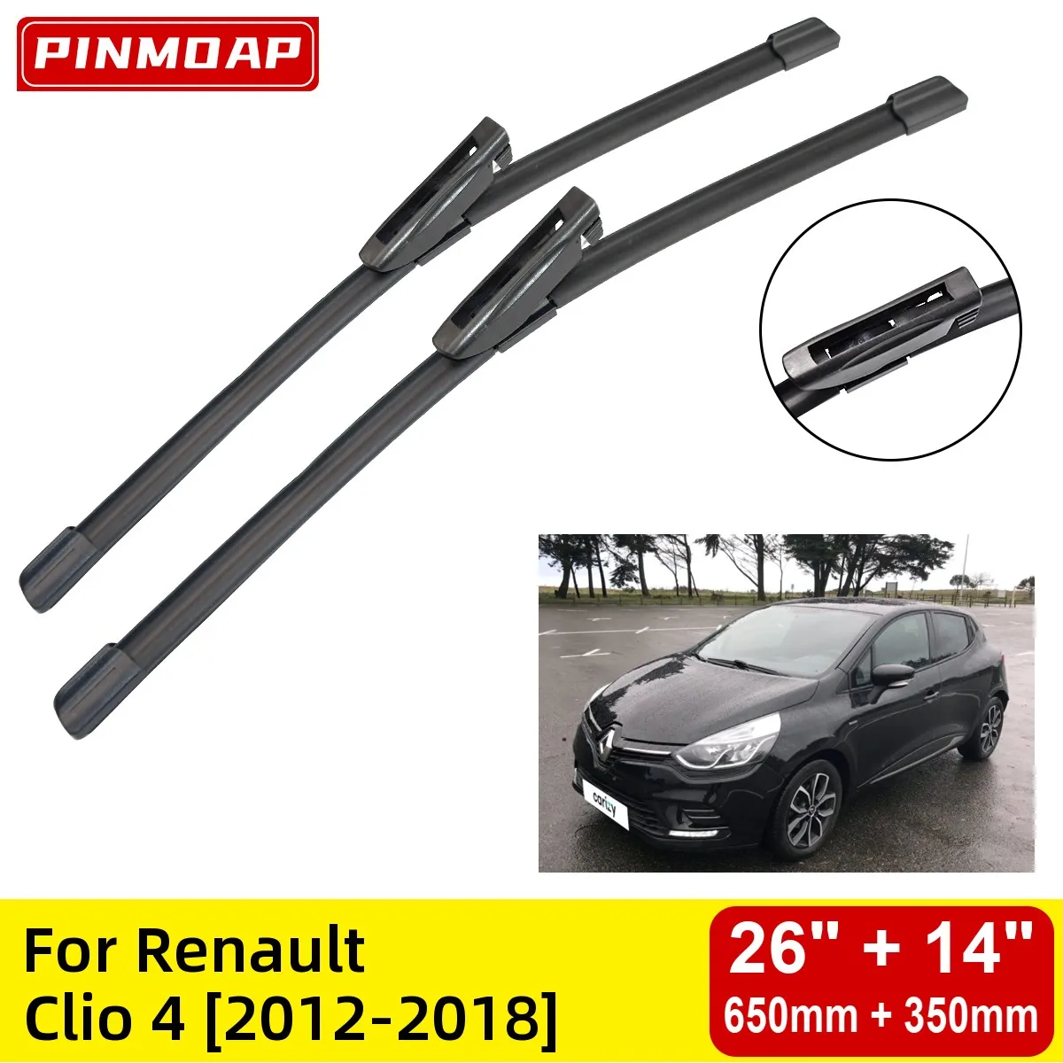 Front Wiper Blades For Renault Clio 4 20122018 Windshield Windscreen