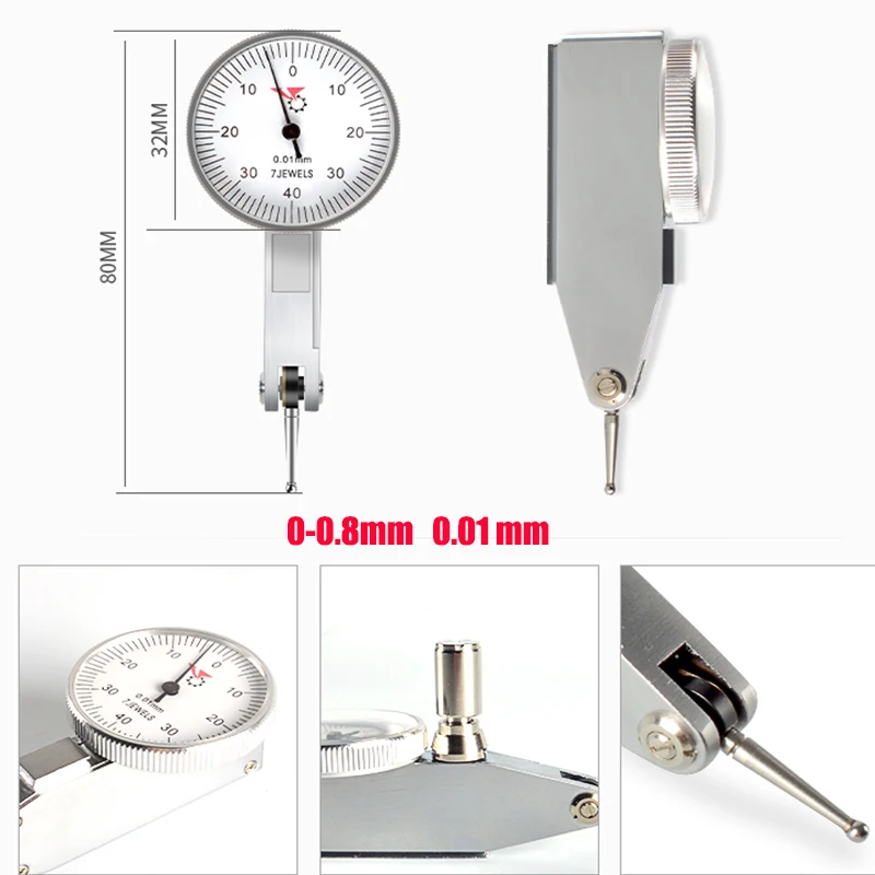 マウントアクセサリー付きのテストインジケーター1-1/4インチ
