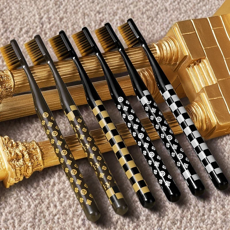 Luxury Soft Bristle Toothbrush Gift Set with Silk Handle and Wide Head