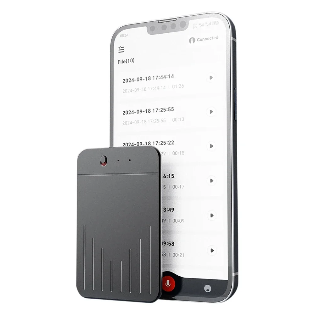 A3V AI Voice Recorder APP Control Audio Recorder Transcribe Summarization with ChatGPT Notetaking Device Support 80+ Languages