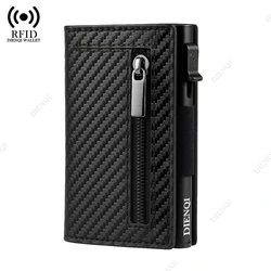 Luxury RFID Blocking Slim Wallet - Sleek Minimalist Design (Carbon Black)