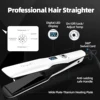 CkeyiN 44mm Tourmaline Ceramic Hair Straightener LCD Display Fast Heating Flat Iron Adjustable Temperature Straightening Iron 2